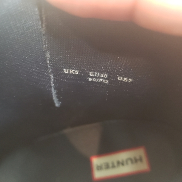 Hunter Block Heel Chelsea Boot Gray Size 7 - Picture 6 of 6